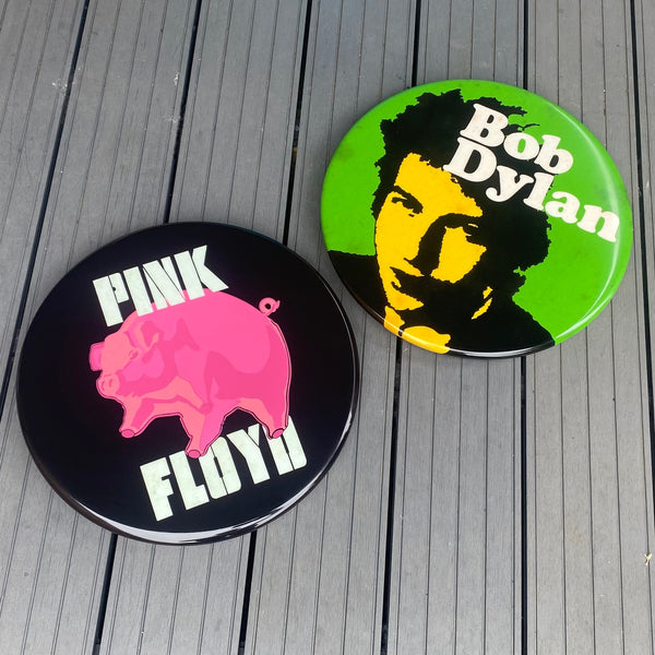 Bob Dylan GIANT 3D Vintage Pin Badge