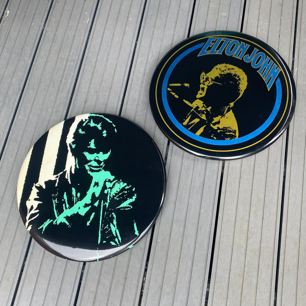 Elton John GIANT 3D Vintage Pin Badge