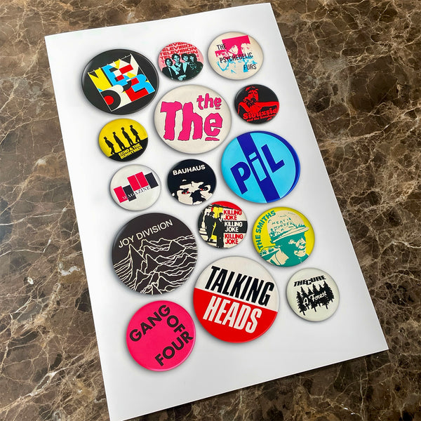 Post-Punk Badges Giclée Print (32x50cm)