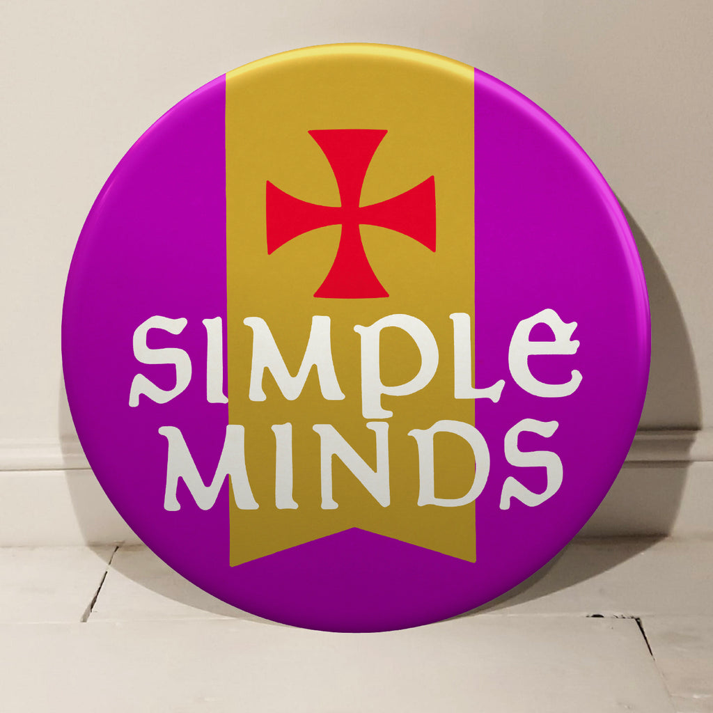 Simple Minds GIANT 3D Vintage Pin Badge