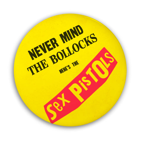 Sex Pistols, Never Mind the Bollocks SUPERSIZE 3D Vintage Pin Badge