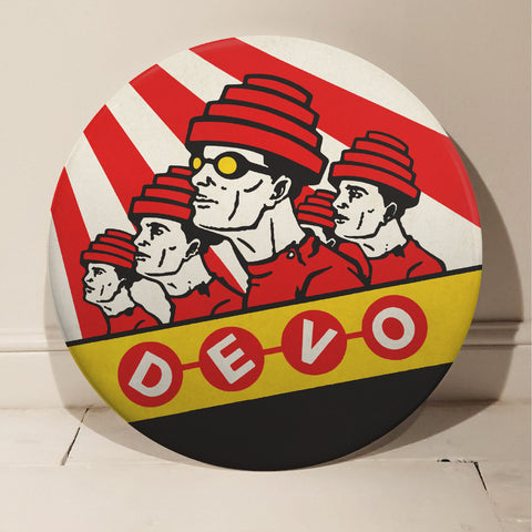 Devo GIANT 3D Vintage Pin Badge