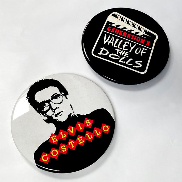 Elvis Costello GIANT 3D Vintage Pin Badge