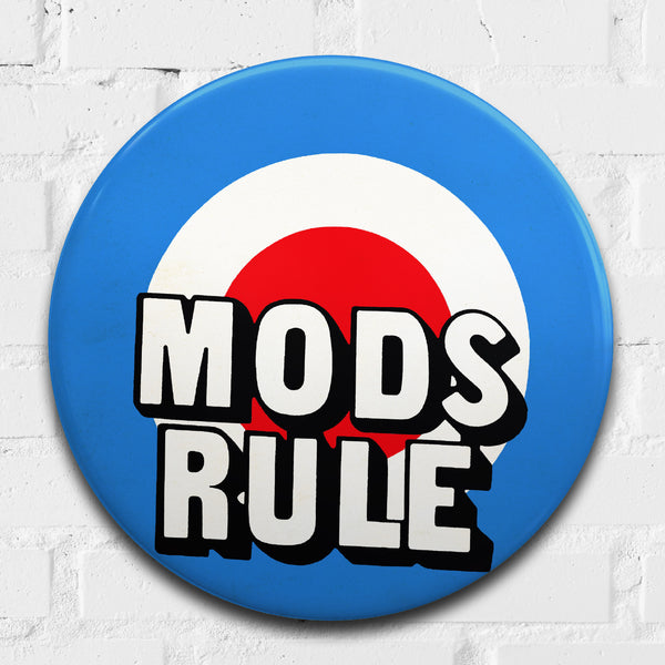 Mods Rule GIANT 3D Vintage Pin Badge