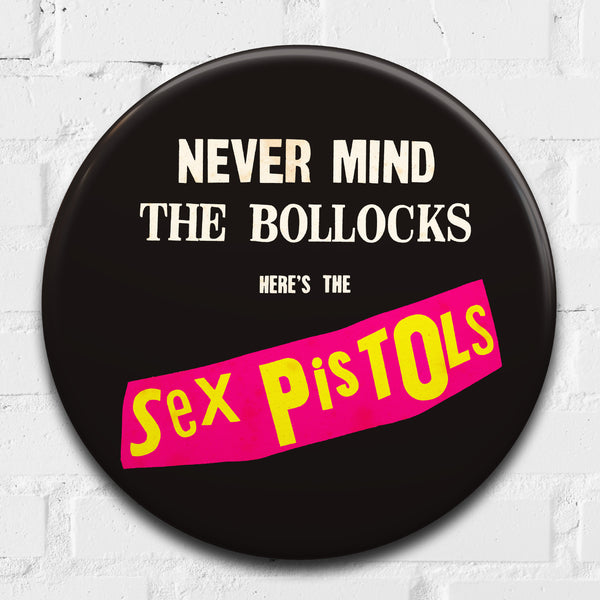 Sex Pistols, Never Mind The Bollocks (Black) GIANT 3D Vintage Pin Badge