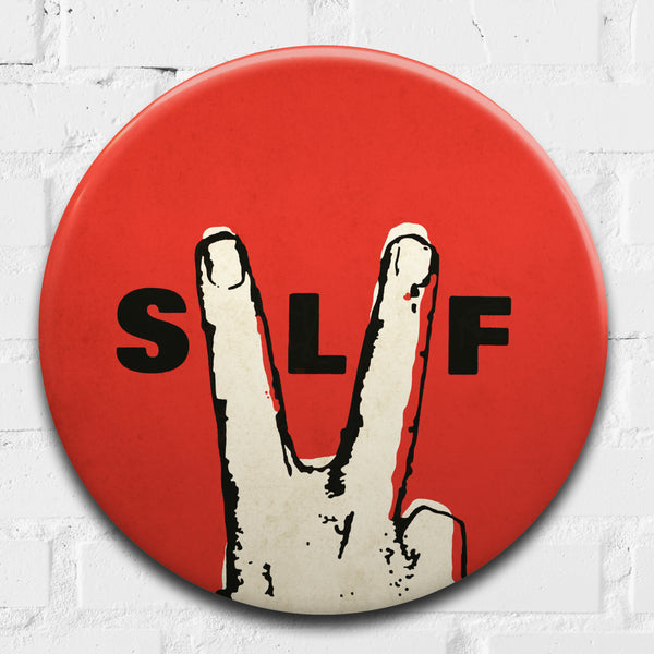 Stiff Little Fingers GIANT 3D Vintage Pin Badge