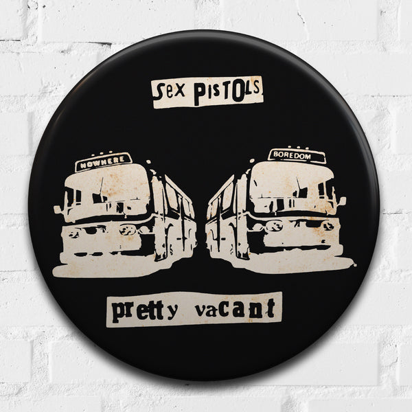 Sex Pistols, Pretty Vacant GIANT 3D Vintage Pin Badge
