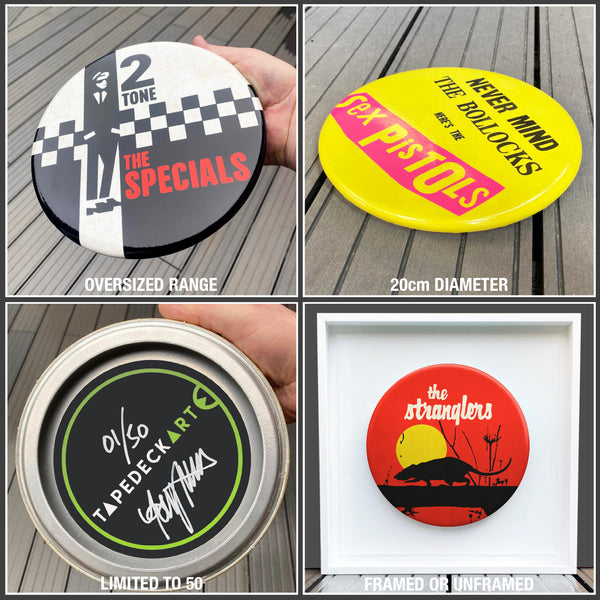 The Undertones, Teenage Kicks GIANT 3D Vintage Pin Badge