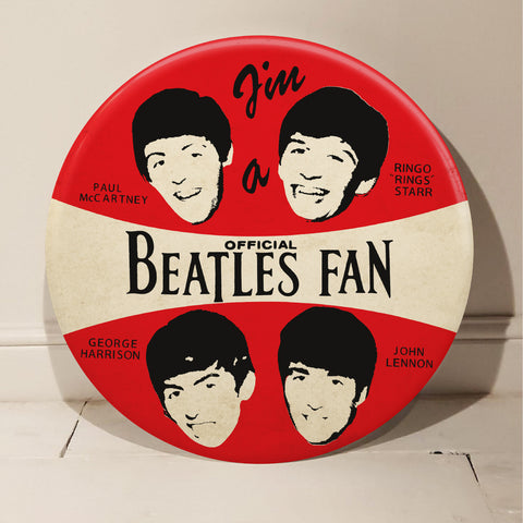 The Beatles GIANT 3D Vintage Pin Badge