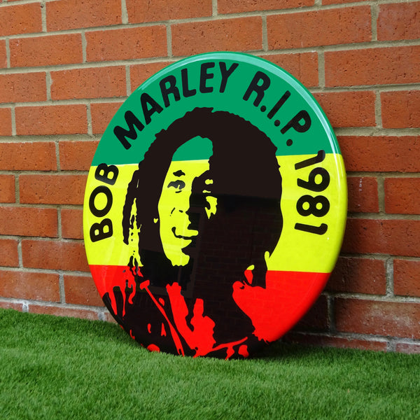 Bob Marley GIANT 3D Vintage Pin Badge