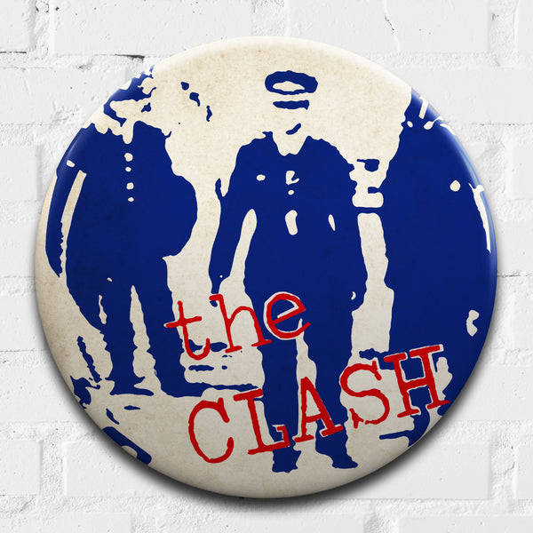 The Clash, Police and Thieves GIANT 3D Vintage Pin Badge