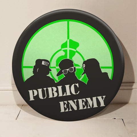 Public Enemy GIANT 3D Vintage Pin Badge