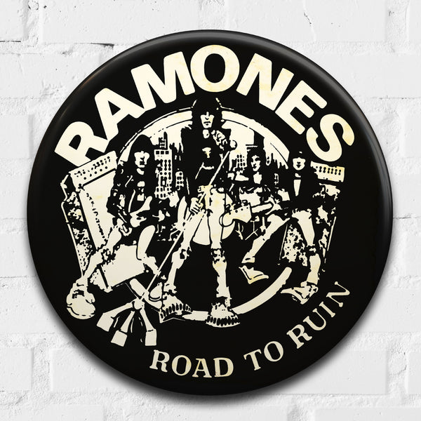 Ramones, Road to Ruin GIANT 3D Vintage Pin Badge