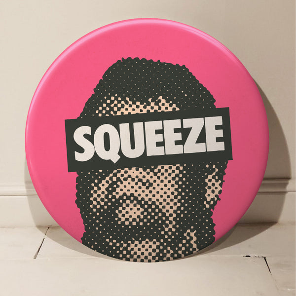 Squeeze GIANT 3D Vintage Pin Badge